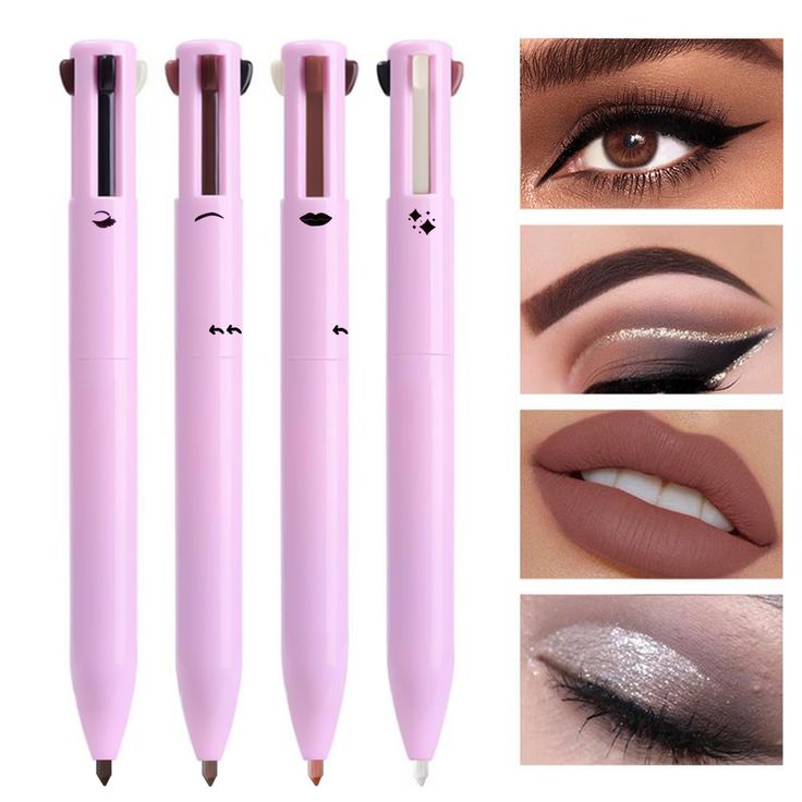 4-in-1 Makeup Pen – Brow, Eye, Lip Liner & Highlighter