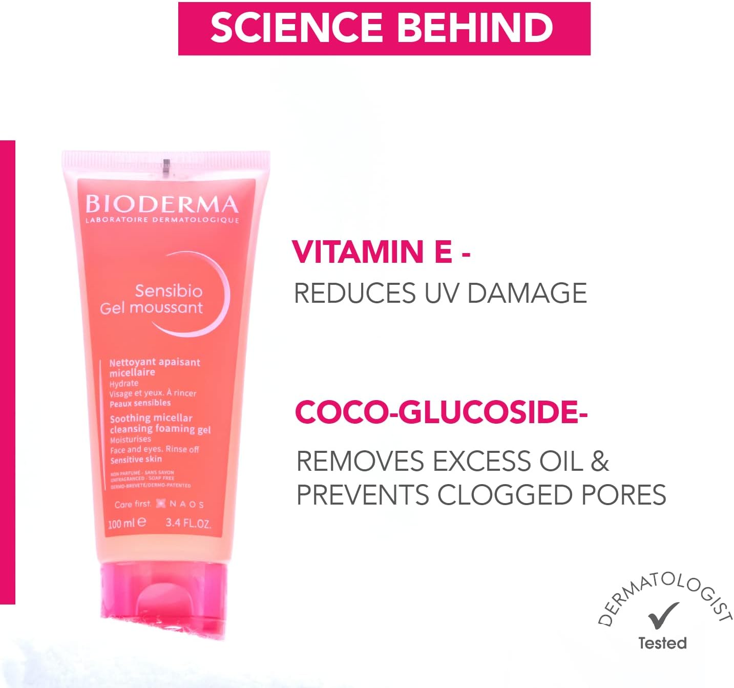 Bioderma Sensibio Gentle Soothing Micellar Cleansing Foaming Gel – 500ml