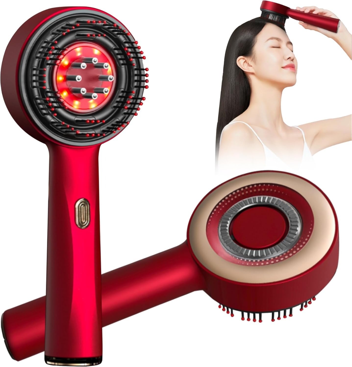Scalp Massager – Electric Head Massage Brush with Essential Oil Applicator