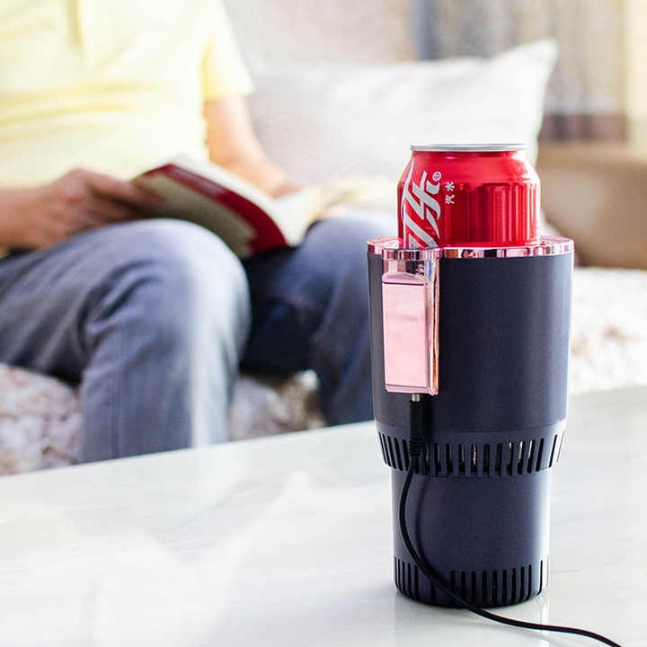 2-in-1 Heating & Cooling Car Cup Holder – Beverage Warmer & Cooler