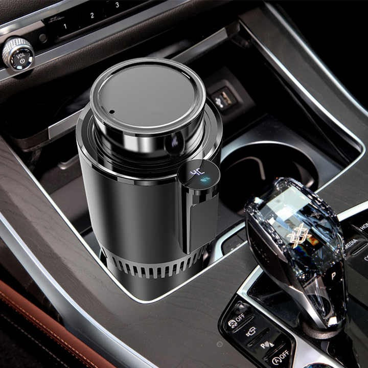 2-in-1 Heating & Cooling Car Cup Holder – Beverage Warmer & Cooler