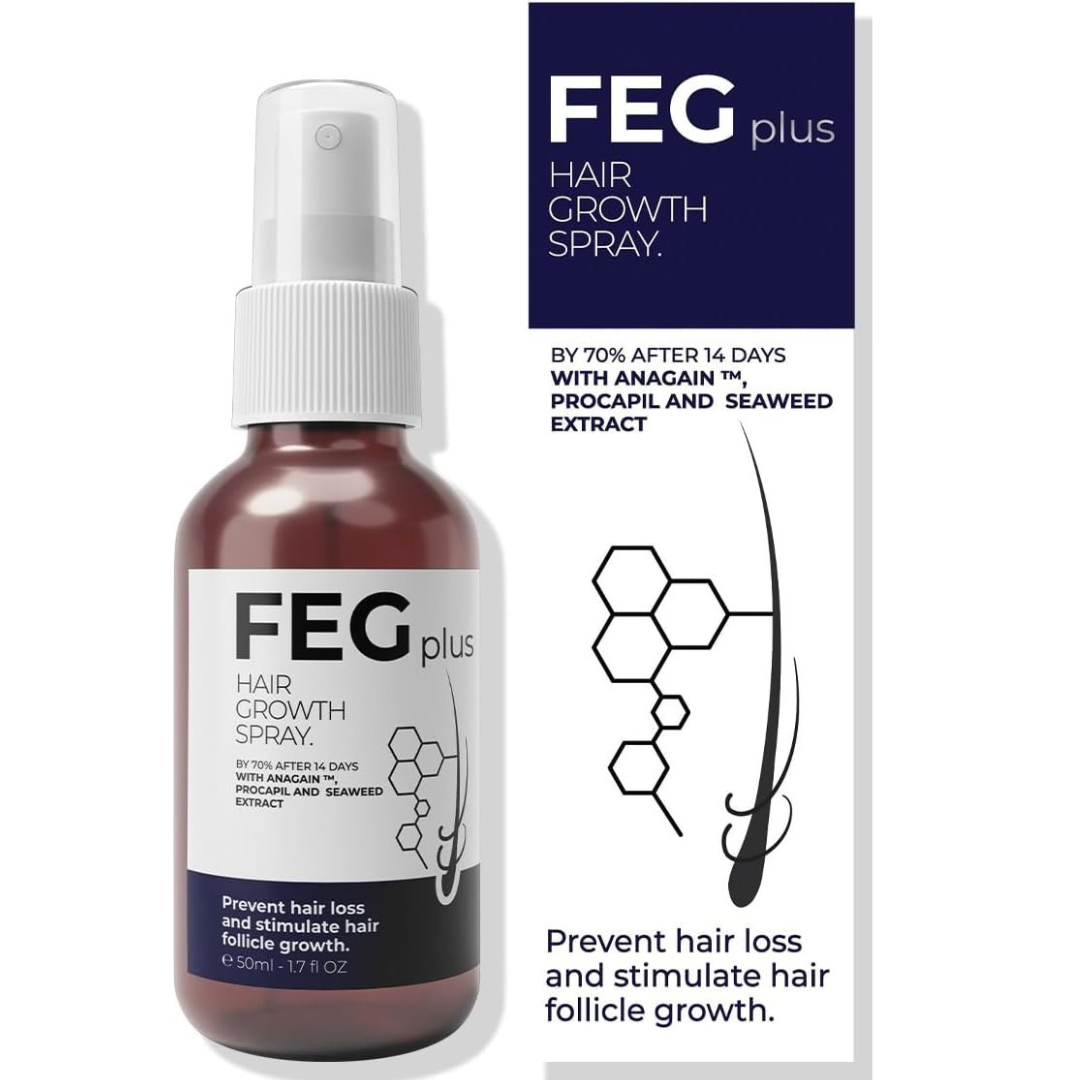 FEGPlus Minoxidil Beard & Hair Growth Serum – 2-5% Strength, 30ml