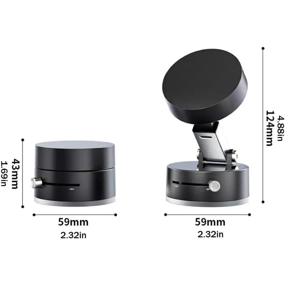 Foldable Vacuum Magnetic Car Phone Holder – 360° Rotatable