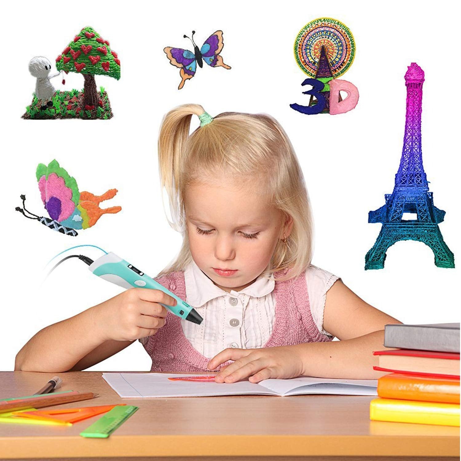 3D Printing Doodler Pen – Safe for Kids – Adjustable Speed & Temp