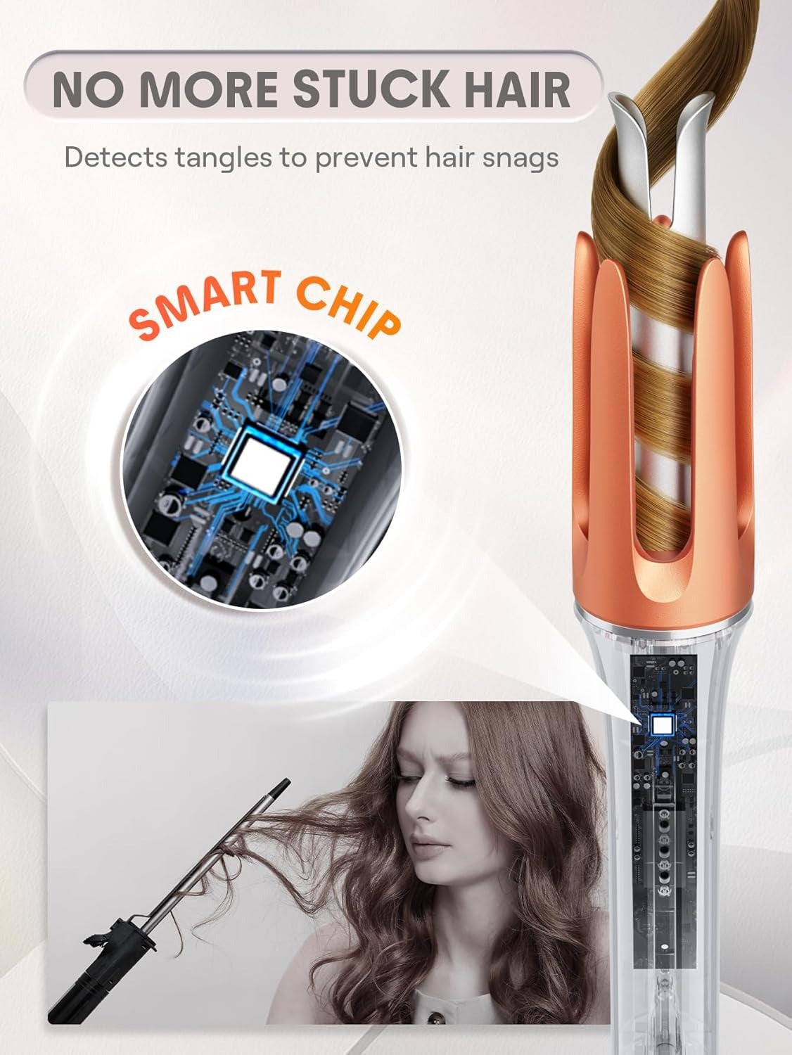 Automatic Curling Iron – Fast Heating, Anti-Burn & Travel Ready