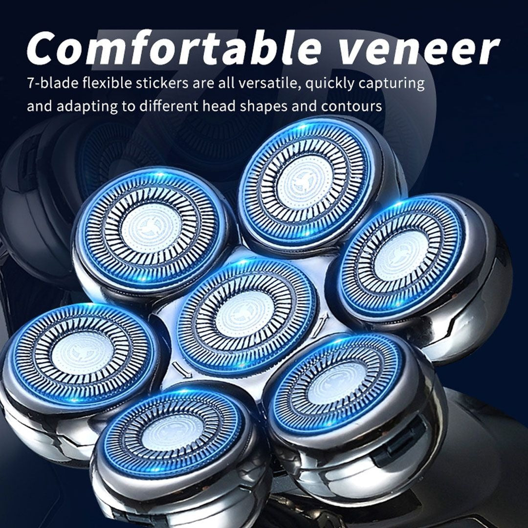 5-in-1 Electric Razor for Men – Bald Head Shaver, Waterproof & Rechargeable