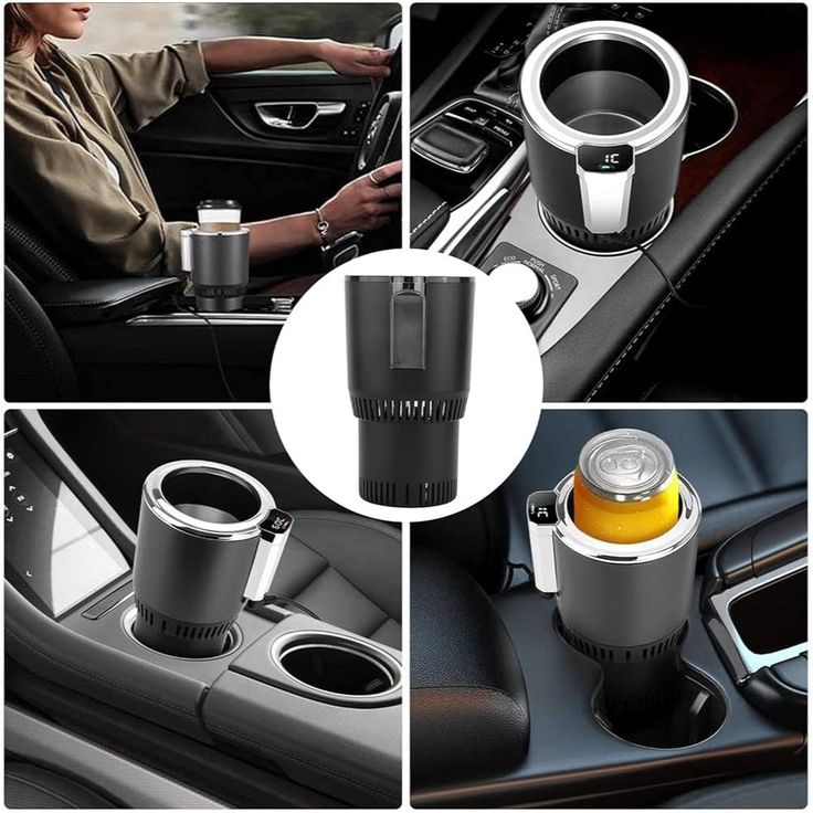 2-in-1 Heating & Cooling Car Cup Holder – Beverage Warmer & Cooler