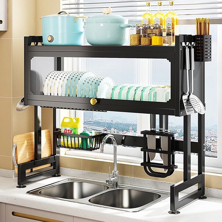 Kitchen Sink Shelf with Cabinet Door