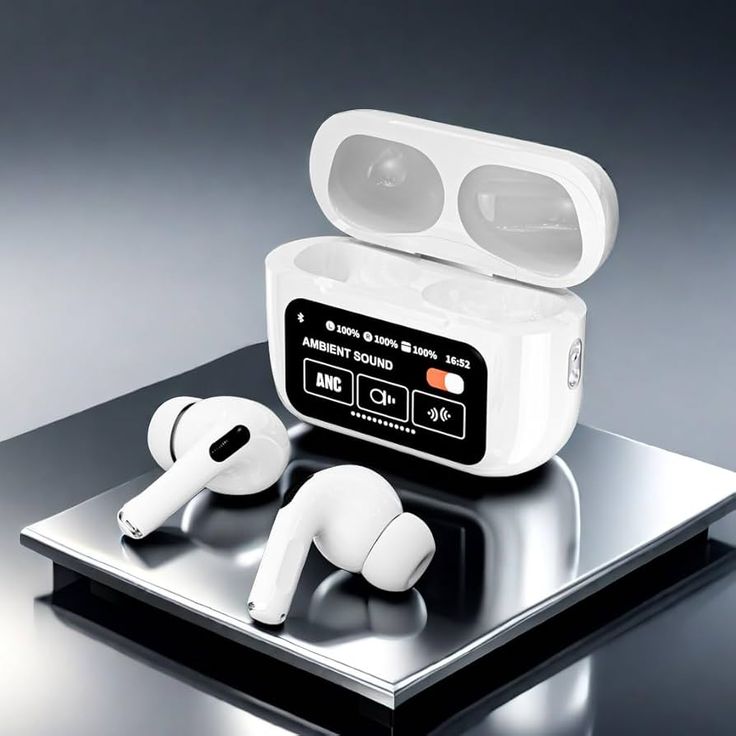 Wireless Bluetooth Earphones with Touch Screen & Smart Color Display