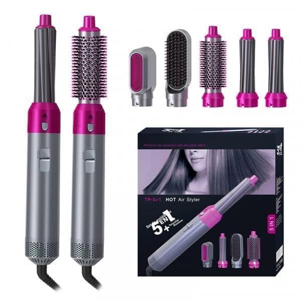 Hot Air Brush 5 in 1 Hair Dryer Brush – Straighten, Curl & Volumize