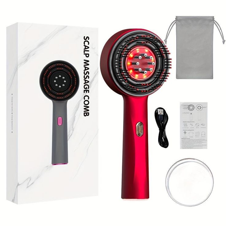 Scalp Massager – Electric Head Massage Brush with Essential Oil Applicator