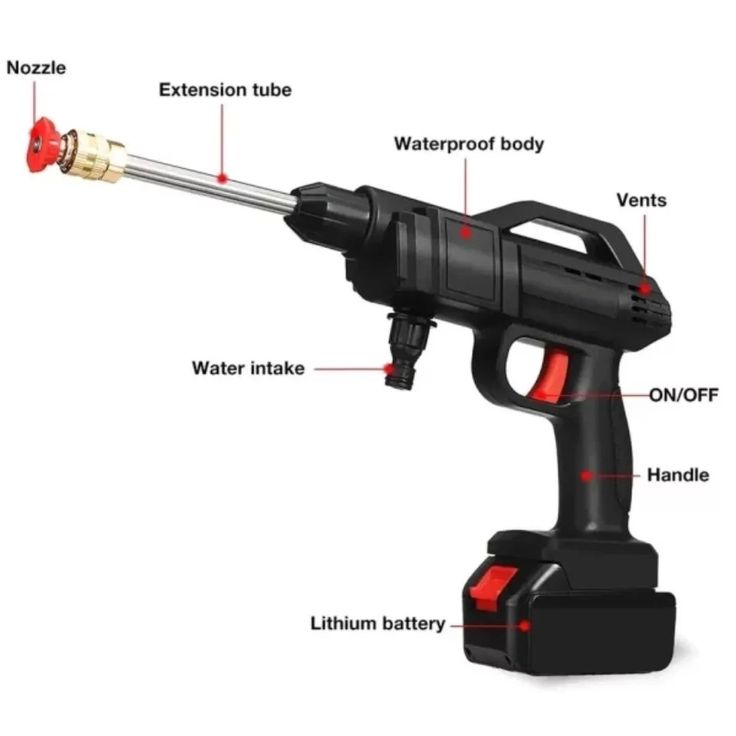 Portable Cordless Pressure Washer For Car – 48V, 40Bar