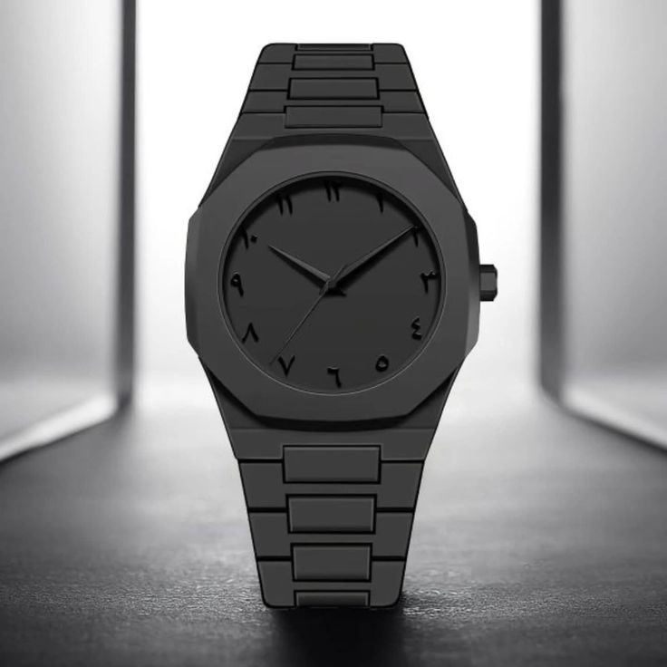 Arabic Aura Watch – All Black Edition
