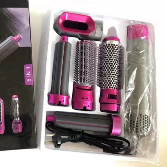 Hot Air Brush 5 in 1 Hair Dryer Brush – Straighten, Curl & Volumize