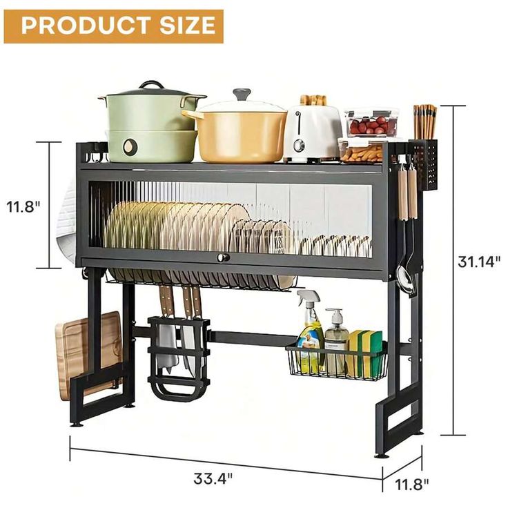 Kitchen Sink Shelf with Cabinet Door