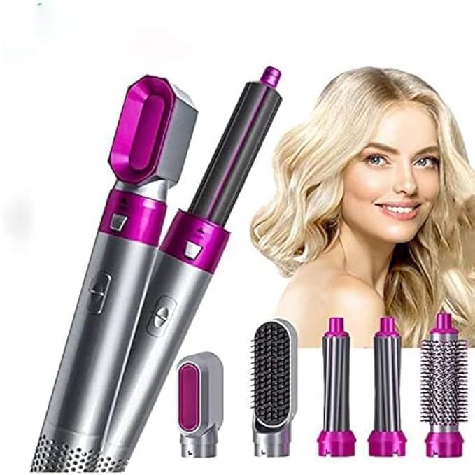 Hot Air Brush 5 in 1 Hair Dryer Brush – Straighten, Curl & Volumize