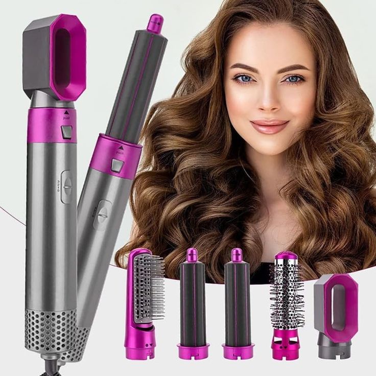 Hot Air Brush 5 in 1 Hair Dryer Brush – Straighten, Curl & Volumize