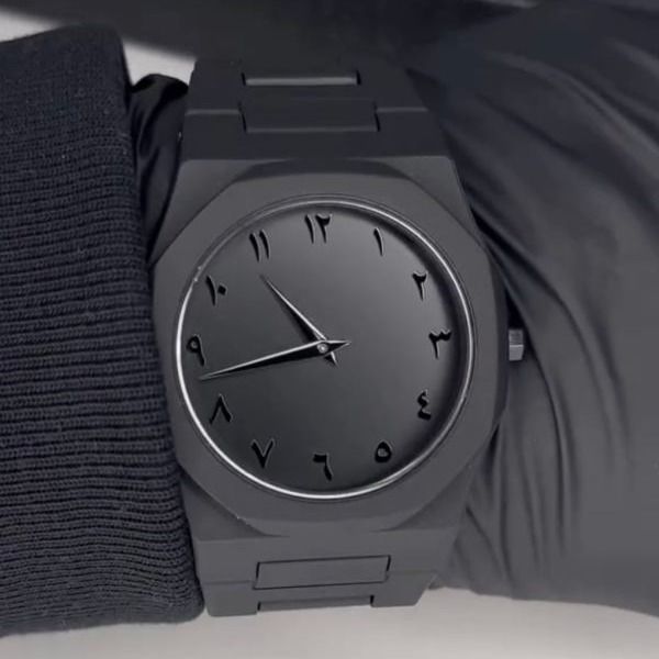 Arabic Aura Watch – All Black Edition