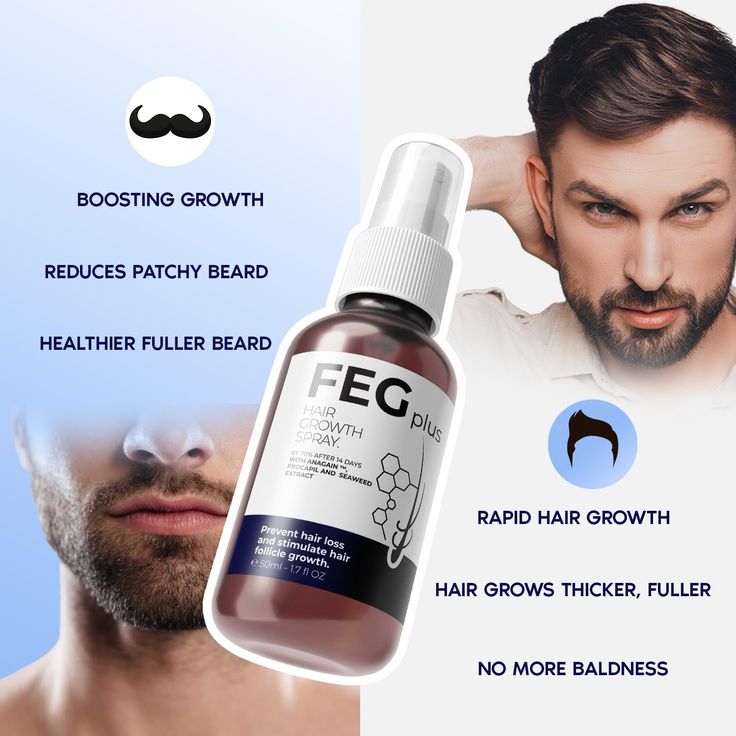 FEGPlus Minoxidil Beard & Hair Growth Serum – 2-5% Strength, 30ml