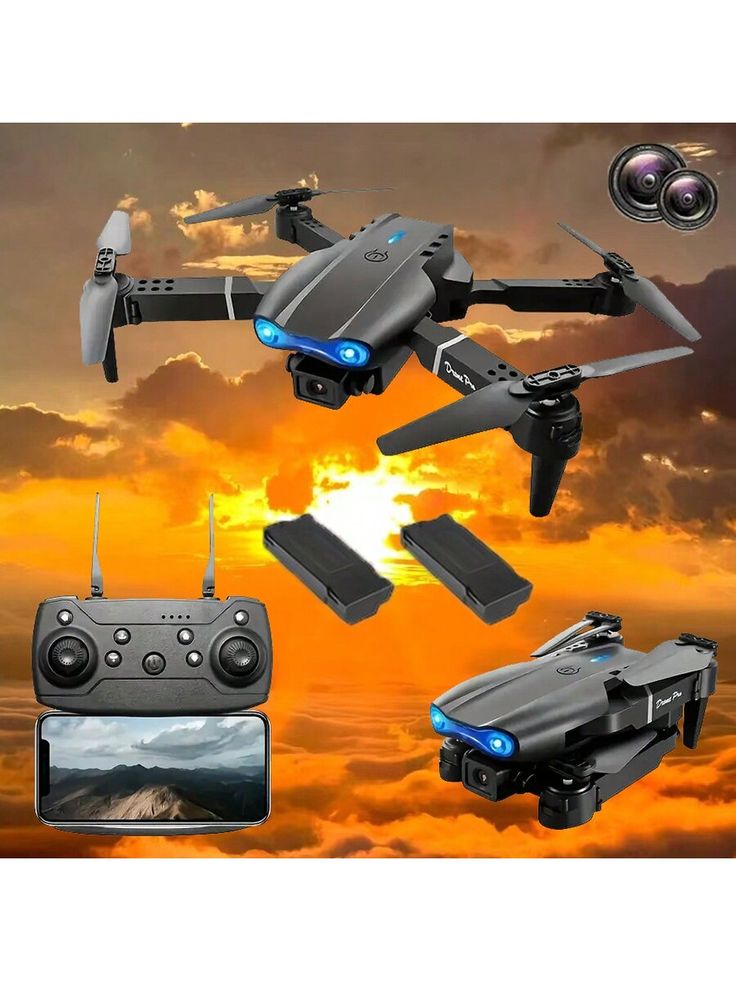 E99 Remote Control Dual Camera Drone – 4K HD