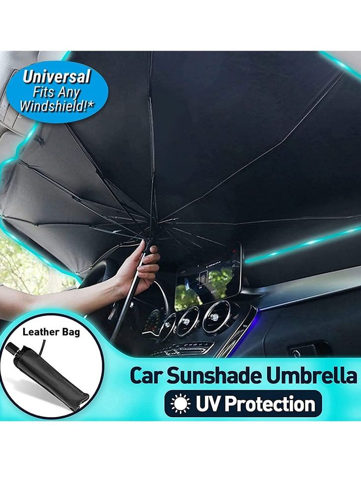 Car Windshield Sunshade – Foldable Front Window Cover