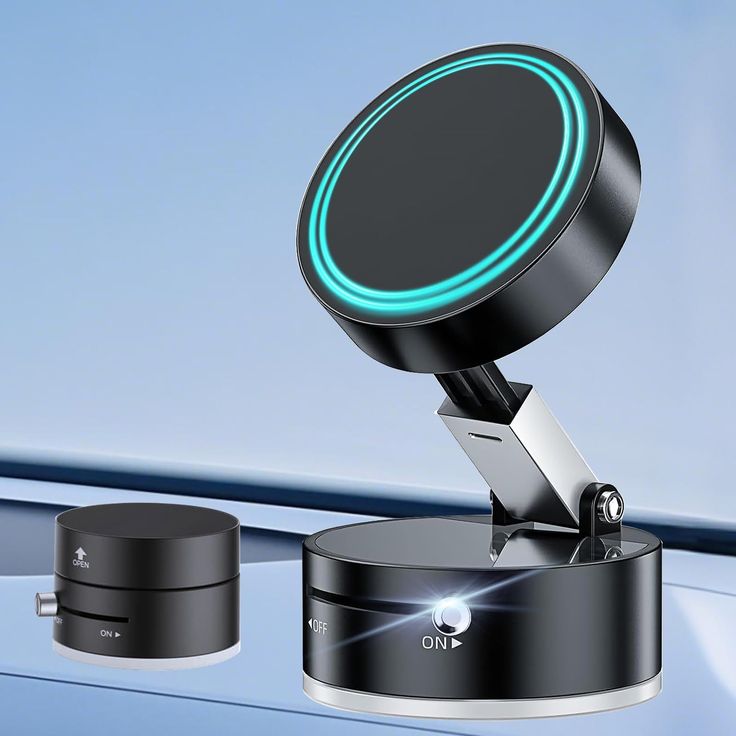 Foldable Vacuum Magnetic Car Phone Holder – 360° Rotatable
