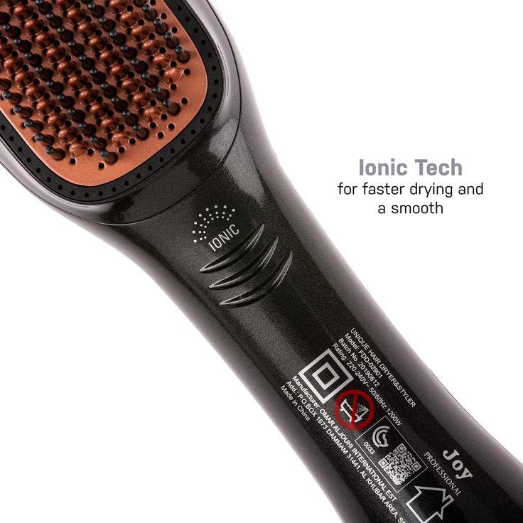 Joy Professional Styling Brush – 2-in-1 Hair Dryer & Straightener