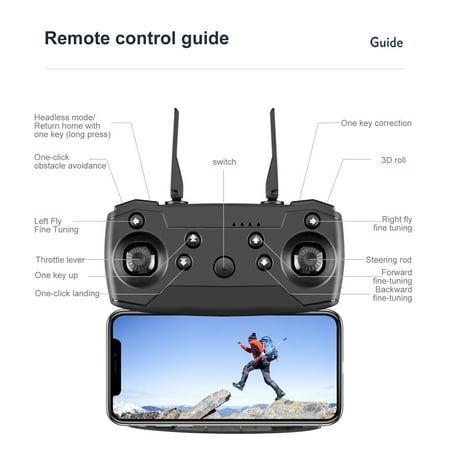 E99 Remote Control Dual Camera Drone – 4K HD