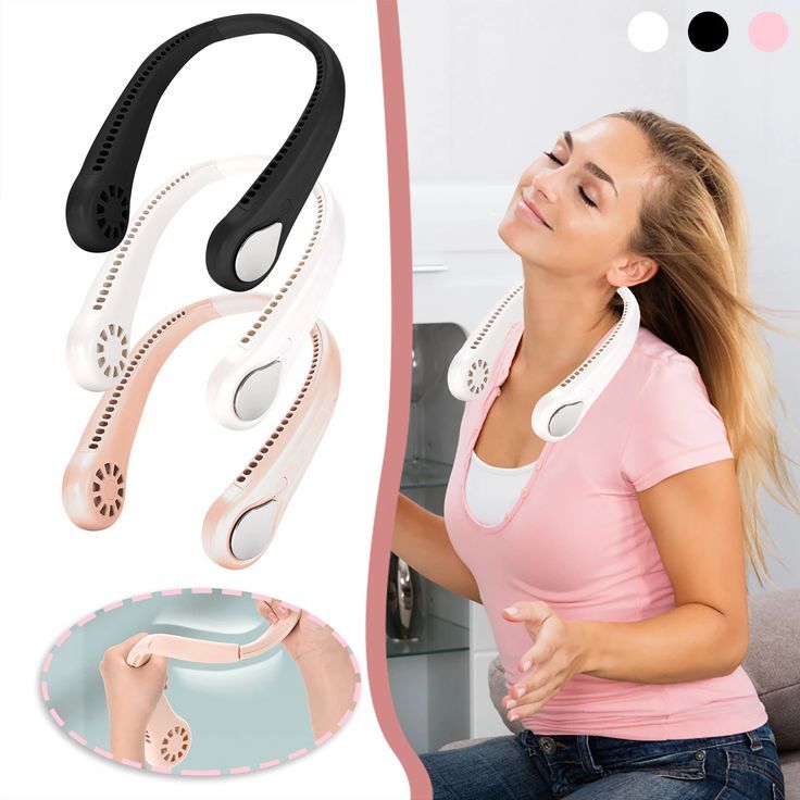Vaneless Neck Hanging Fan – Portable & Hands-Free Cooling