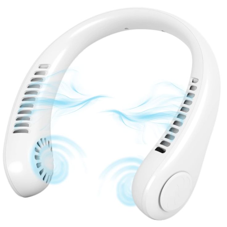 Vaneless Neck Hanging Fan – Portable & Hands-Free Cooling