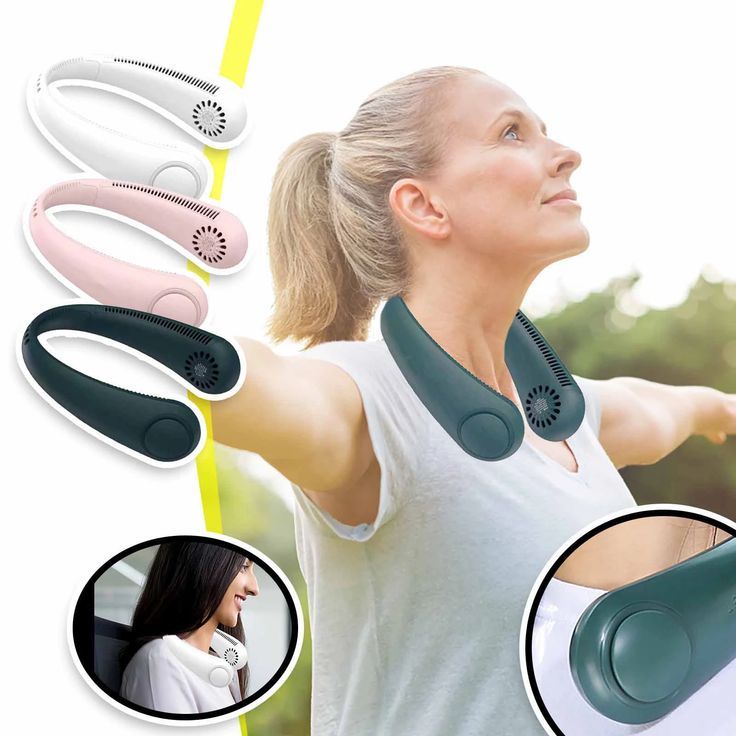 Vaneless Neck Hanging Fan – Portable & Hands-Free Cooling