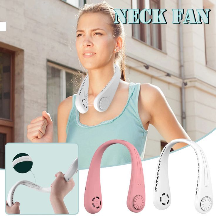 Vaneless Neck Hanging Fan – Portable & Hands-Free Cooling