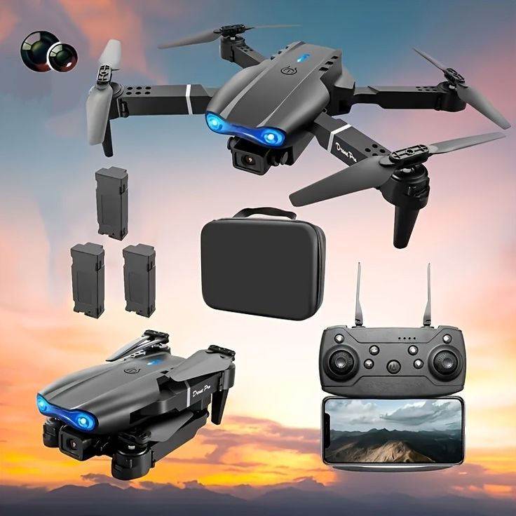 E99 Remote Control Dual Camera Drone – 4K HD