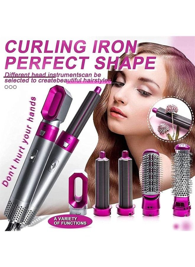 Hot Air Brush 5 in 1 Hair Dryer Brush – Straighten, Curl & Volumize