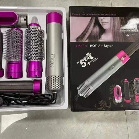 Hot Air Brush 5 in 1 Hair Dryer Brush – Straighten, Curl & Volumize