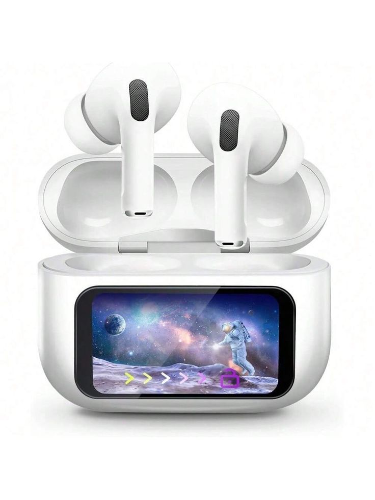 Wireless Bluetooth Earphones with Touch Screen & Smart Color Display