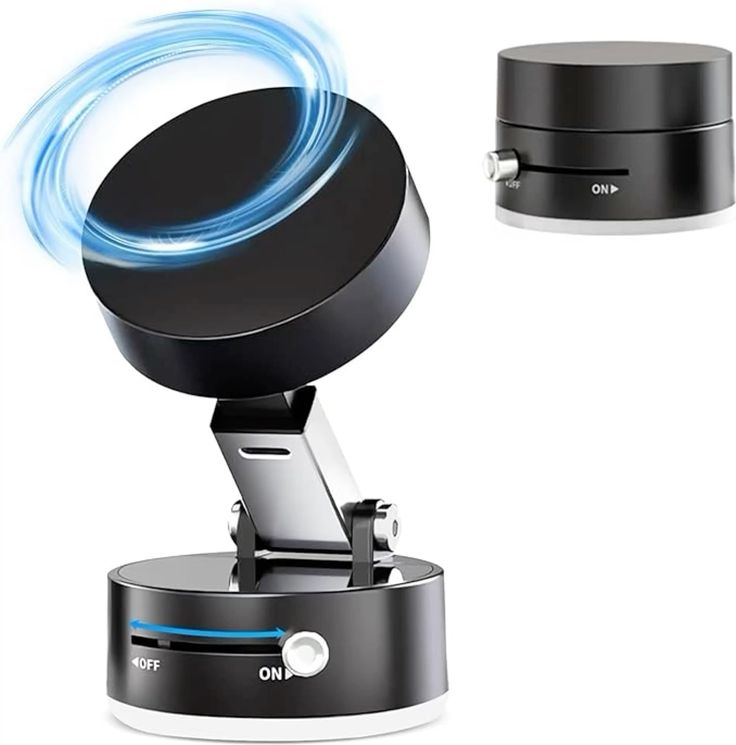 Foldable Vacuum Magnetic Car Phone Holder – 360° Rotatable