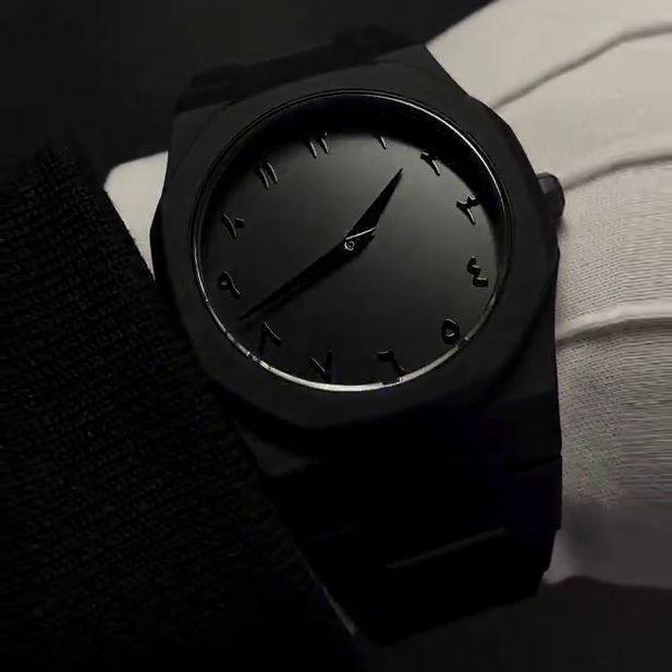 Arabic Aura Watch – All Black Edition
