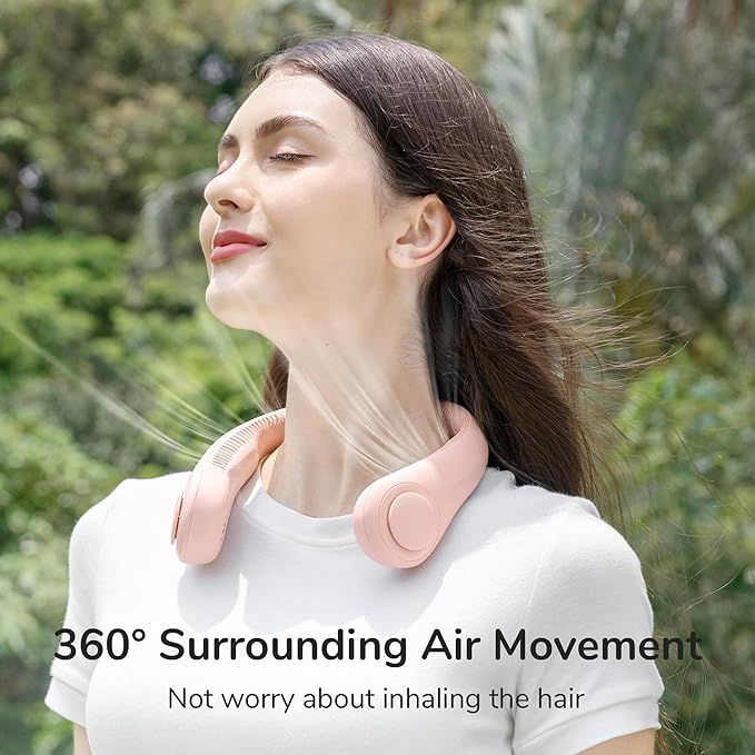 Vaneless Neck Hanging Fan – Portable & Hands-Free Cooling
