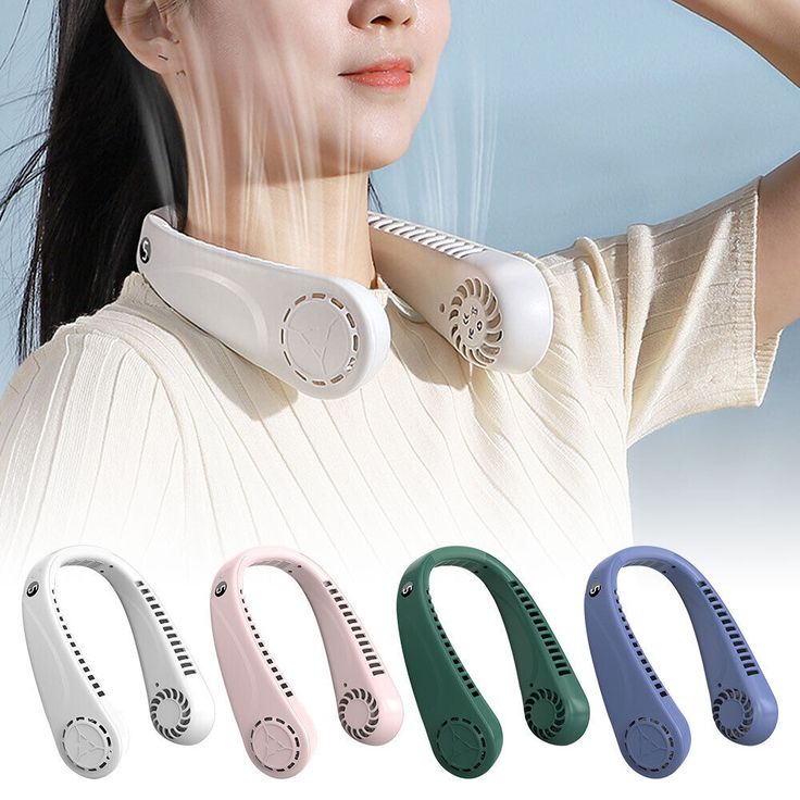 Vaneless Neck Hanging Fan – Portable & Hands-Free Cooling