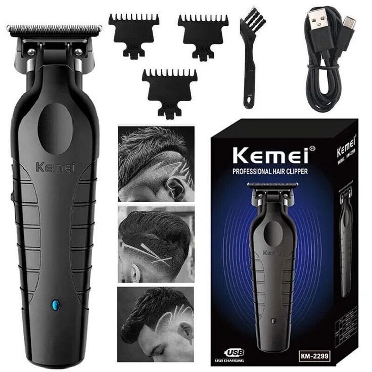 KEMEI 2299 Trimmer For Men – Professional DLC Blade & Quiet Motor