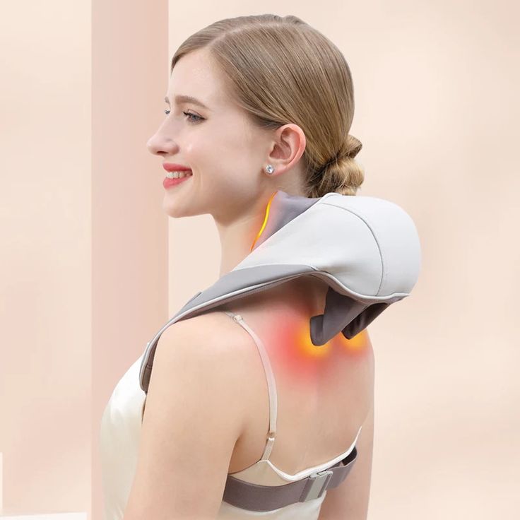 Professional Wireless Neck Shoulder Back Massager – Deep Tissue & Heat