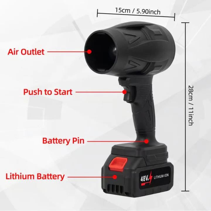 Jet Blower with Charger & 2 x Battery